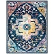 Safavieh Crystal 9' x 12' Rug in Navy Fuchsia