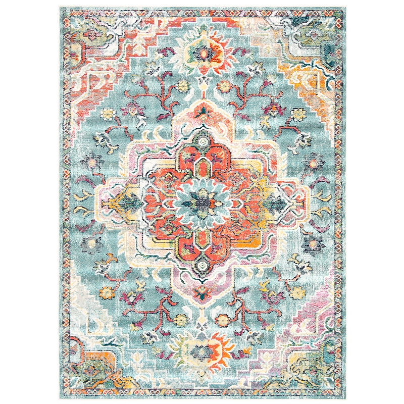 Safavieh Crystal 4' x 6' Rug in Teal and Red