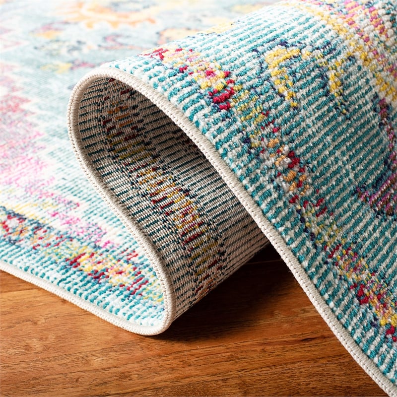 Safavieh Crystal 4' x 6' Rug in Teal and Red