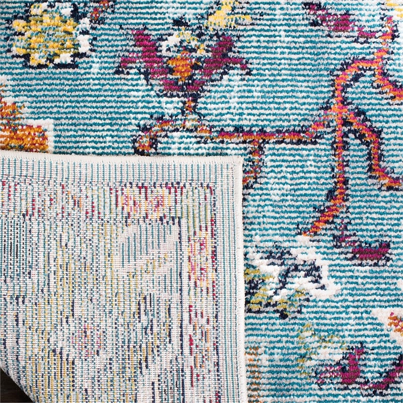 Safavieh Crystal 5' x 8' Rug in Teal and Red
