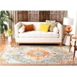 Safavieh Crystal 4' x 6' Rug in Teal and Red