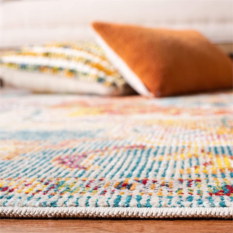 Safavieh Crystal 4' x 6' Rug in Teal and Red