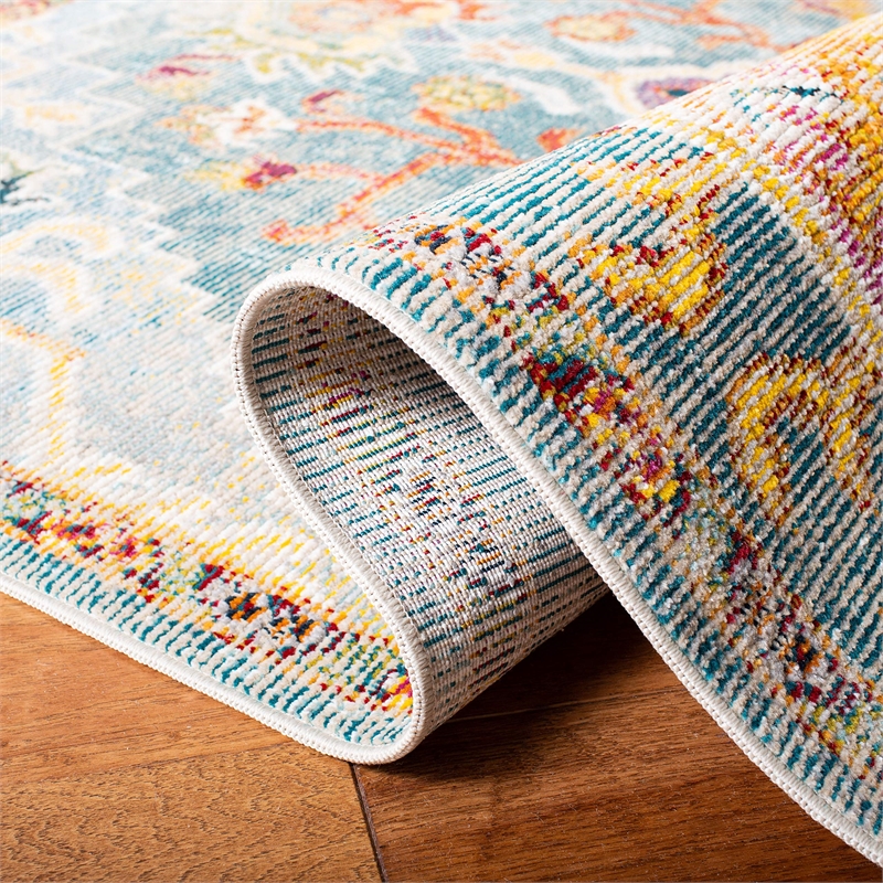 Safavieh Crystal 4' x 6' Rug in Teal and Red