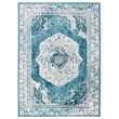 Safavieh Crystal 4' x 6' Rug in Beige and Dark Teal