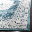 Safavieh Crystal 4' x 6' Rug in Beige and Dark Teal