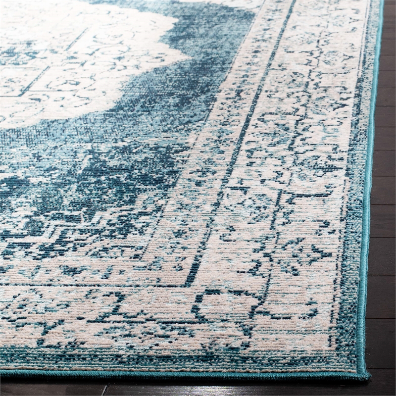 Safavieh Crystal 5' x 8' Rug in Beige and Dark Teal
