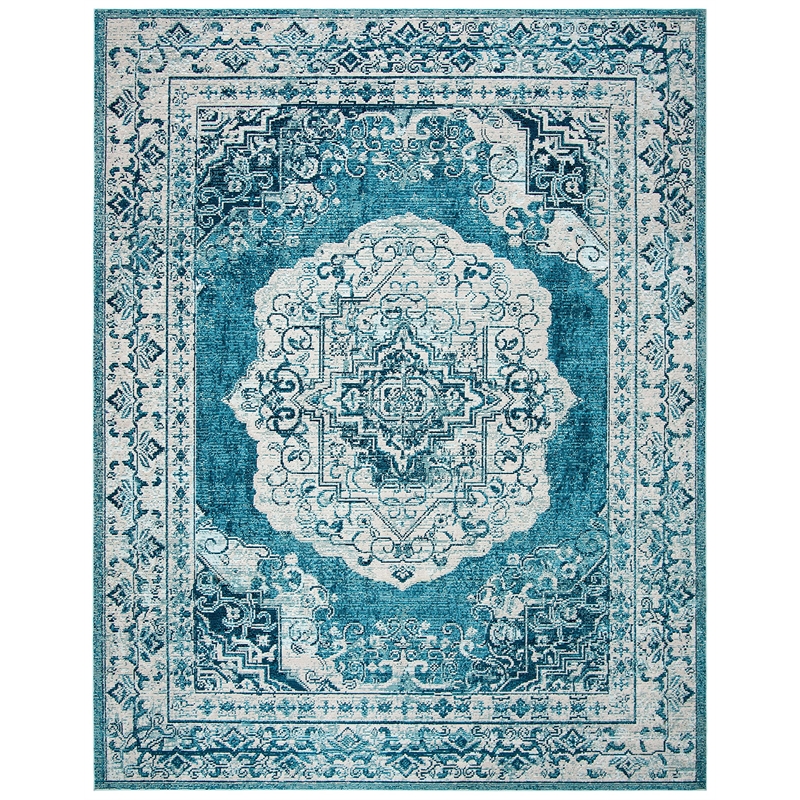 Safavieh Crystal 9' x 12' Rug in Beige and Dark Teal