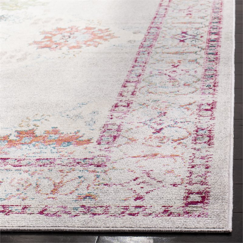 Safavieh Crystal 9' x 12' Rug in Red and Gray