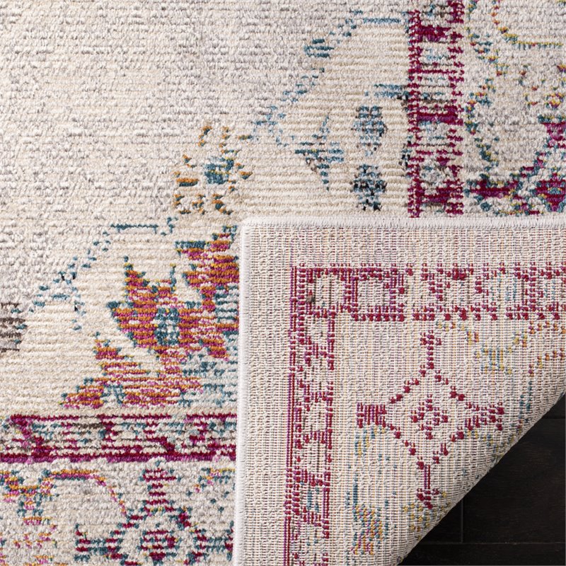 Safavieh Crystal 9' x 12' Rug in Red and Gray