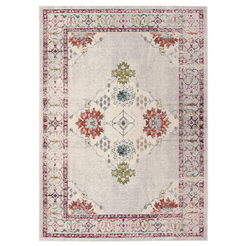 Safavieh Crystal 9' x 12' Rug in Red and Gray