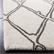 Safavieh Casablanca 4' x 6' Hand Tufted Wool Rug in Ivory and Gray