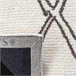 Safavieh Casablanca 4' x 6' Hand Tufted Wool Rug in Ivory and Gray