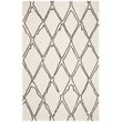 Safavieh Casablanca 5' x 8' Hand Tufted Wool Rug in Ivory and Gray