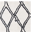 Safavieh Casablanca 5' x 8' Hand Tufted Wool Rug in Ivory and Black