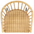 Safavieh Siena Rattan Dining Arm Chair in Natural and Black
