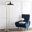 Safavieh Stefan Floor Lamp in Black and Brass