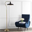 Safavieh Stefan Floor Lamp in Black and Brass