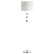 Safavieh Addie Floor Lamp in Gray and Chrome