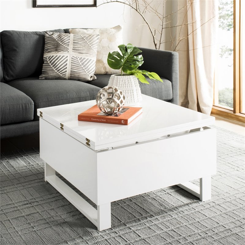 Safavieh Vanna Lift Top Coffee Table in White