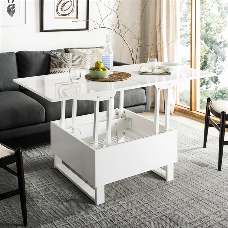 Safavieh Vanna Lift Top Coffee Table in White