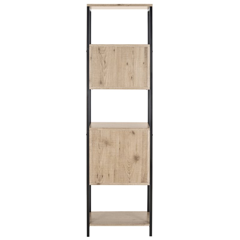 Safavieh Gabrielle Bookcase in Oak and Black