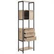 Safavieh Gabrielle Bookcase in Oak and Black