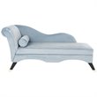 Safavieh Caiden Chaise Lounge in Slate Blue and Black