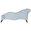 Safavieh Caiden Chaise Lounge in Slate Blue and Black