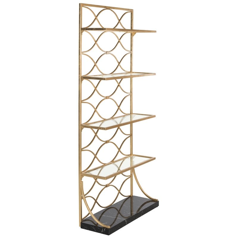 Safavieh deals gold bookcase