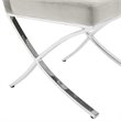 Safavieh Walsh Tufted Dining Side Chair in Gray and Chrome