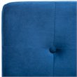 Safavieh Walsh Tufted Dining Side Chair in Navy and Chrome
