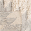 Safavieh Kenya 9' x 12' Hand Woven Shag Wool Rug in Gray and Ivory