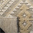 Safavieh Kenya 6' x 9' Hand Knotted Shag Wool Rug in Ivory and Gold