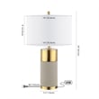 Safavieh Oliver Table Lamp in Gray and Gold (Set of 2)