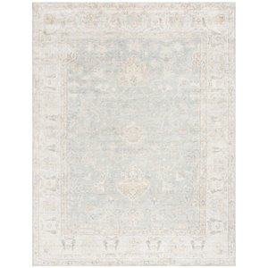 Safavieh Maharaja 8' x 10' Hand Knotted Rug in Light Blue and Ivory