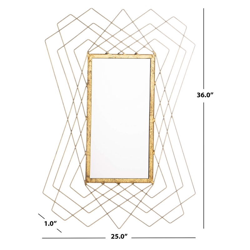 Safavieh Hazelton Decorative Mirror in Gold