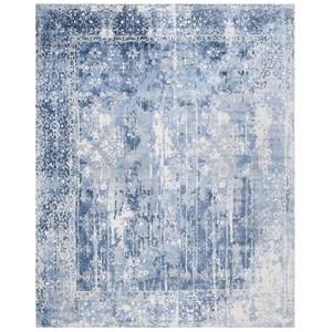 Safavieh Mirage 8' x 10' Hand Loomed Wool Rug in Ivory and Blue
