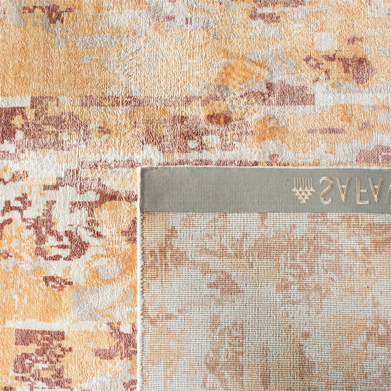 Safavieh Mirage 9' x 12' Hand Loomed Wool Rug in Ivory and Rust