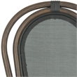 Safavieh Ebsen Patio Dining Side Chair in Black (Set of 2)
