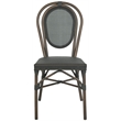 Safavieh Ebsen Patio Dining Side Chair in Black (Set of 2)