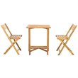 Safavieh Gallo 3 Piece Patio Dining Set in Natural