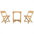 Safavieh Gallo 3 Piece Patio Dining Set in Natural