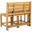 Safavieh Belamy Convertible Patio Bench in Natural