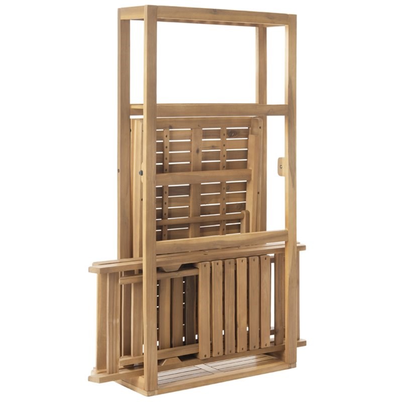 Safavieh Griffen 3 Piece Patio Dining Set in Natural