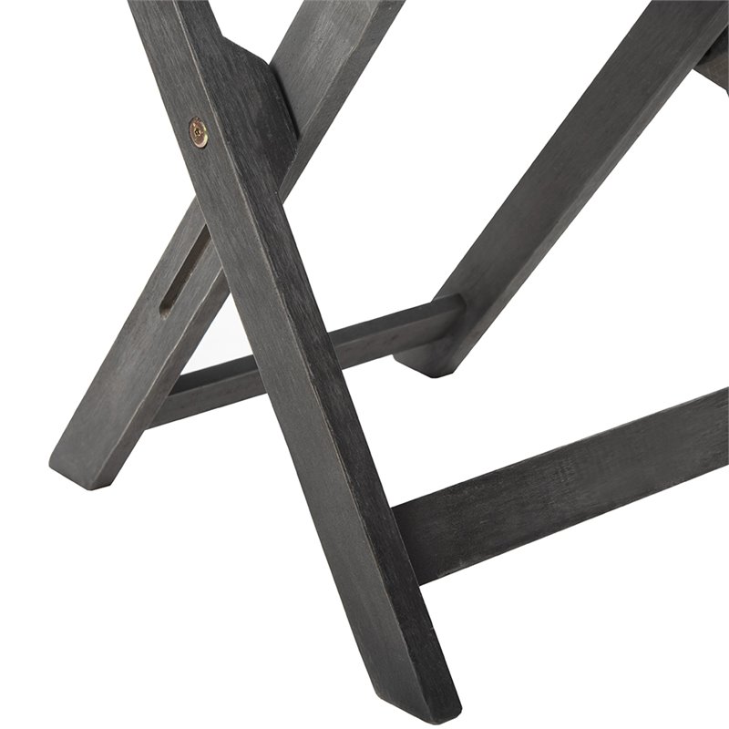 Safavieh Griffen 3 Piece Patio Dining Cabinet Set in Ash