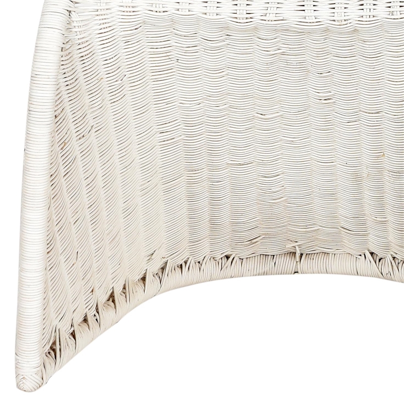 Safavieh Tana Wicker Dining Side Chair in Natural White Wash(Set of 2)