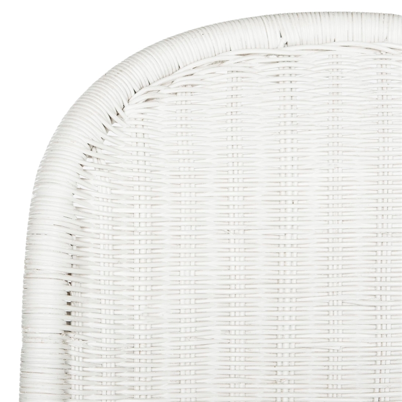 Safavieh Tana Wicker Dining Side Chair in Brown (Set of 2)