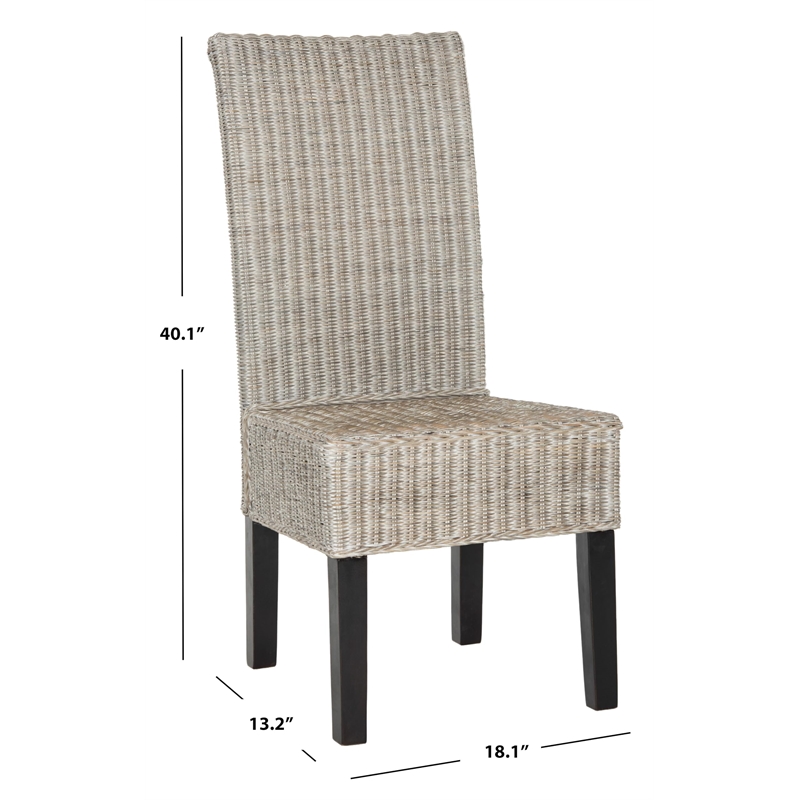 Safavieh Arjun Dining Side Chair in Antique Gray (Set of 2)