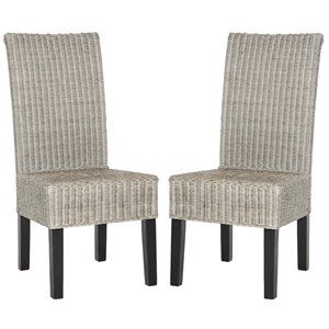 Safavieh Arjun Dining Side Chair in Antique Gray (Set of 2)