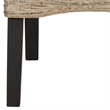 Safavieh Ilya Wicker Dining Side Chair in Brown (Set of 2)